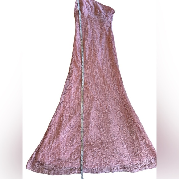 Bardot Albie Knit Maxi Dress Women's 4 Candy Pink One Shoulder Back Zip Closure. - Picture 8 of 11